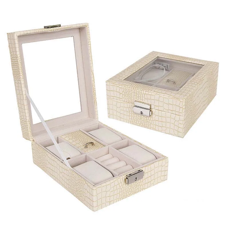 Hoomall Caseket для украшения женщин мужчин часы коробка шкатулка хранения Организатор