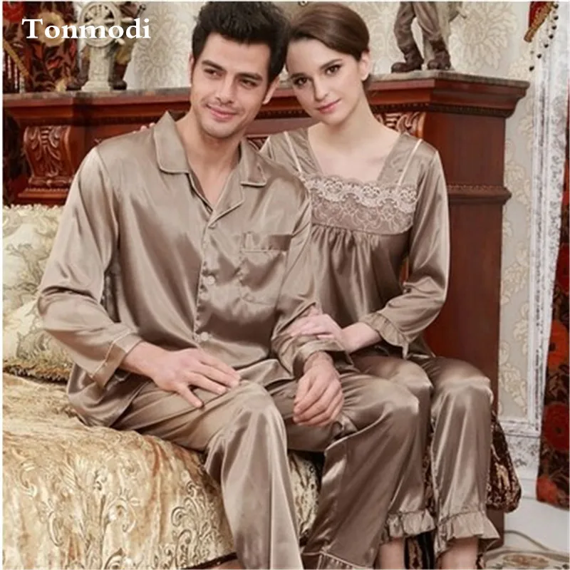 Новинка 2015 шелковые пижамы Женская Роскошная одежда для сна с надписью Love