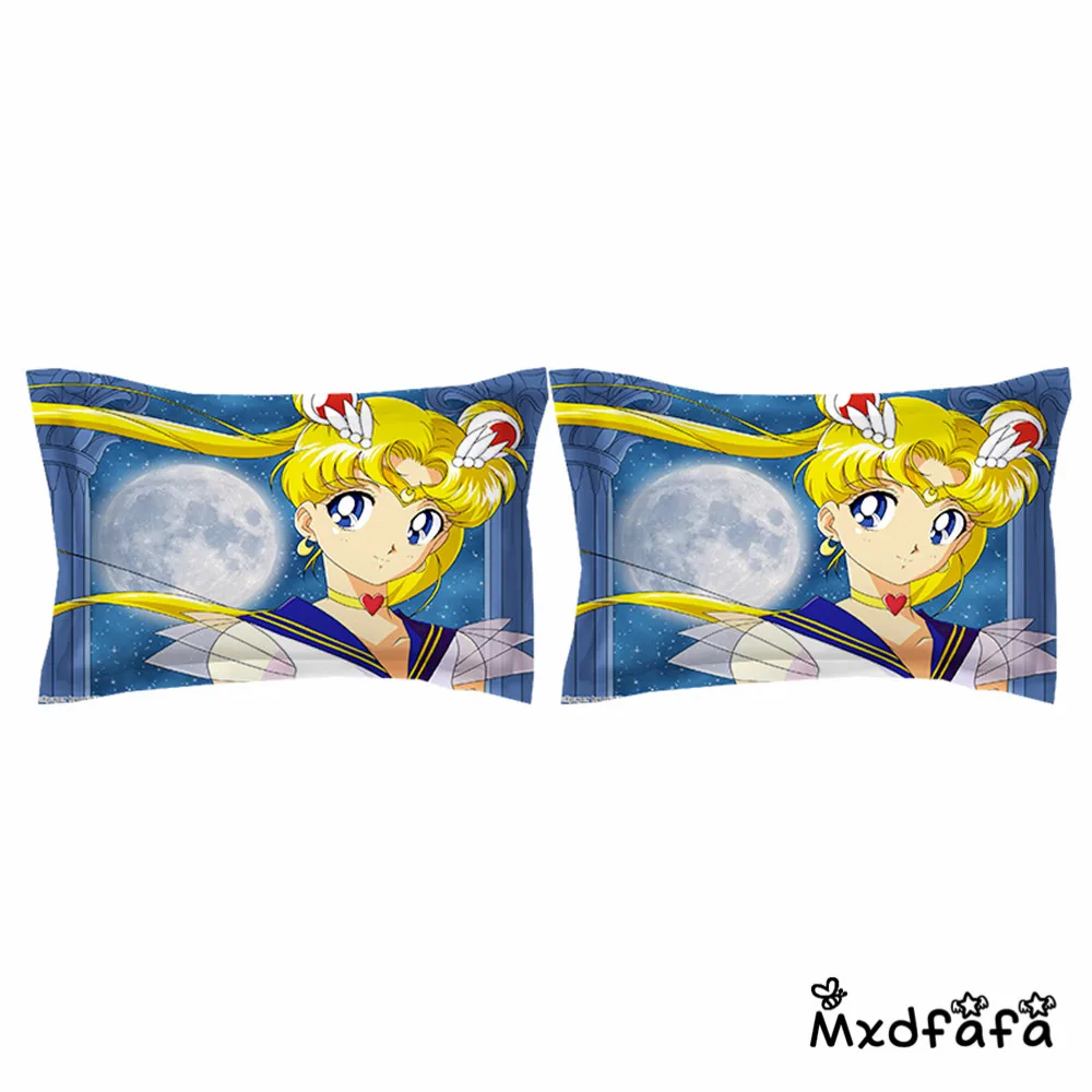 

Mxdfafa Anime Sailor Moon Bed Set 3D bedding set luxury Duvet Cover Set 3pc set Include 1 Duvet Cover and 2 dakimakura covers