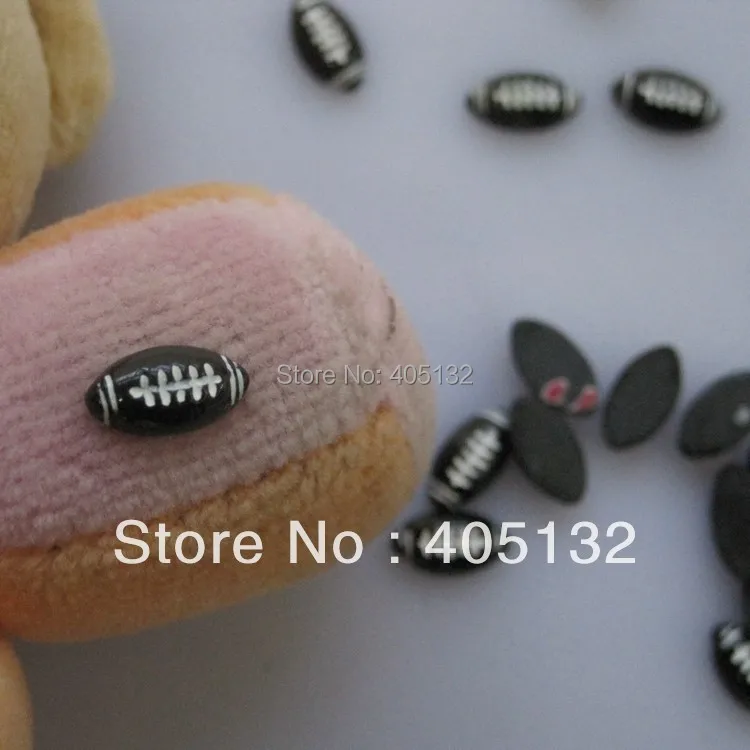 RC-177 200 шт./пакет милые украшения из смолы в форме футбольного мяча для дизайна