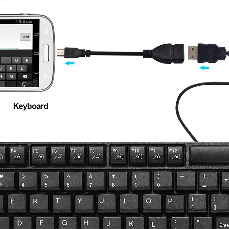 Микро-USB OTG Кабель-адаптер 5pin Mini USB папа-USB 2 0 Тип A мама хост-адаптер кабель для