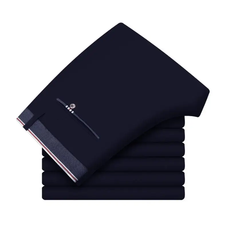 Black Stretch Skinny Dress Pants Men Party Office Formal Mens Suit Pencil Pant Business Slim Fit Casual Male Trousers | Мужская одежда
