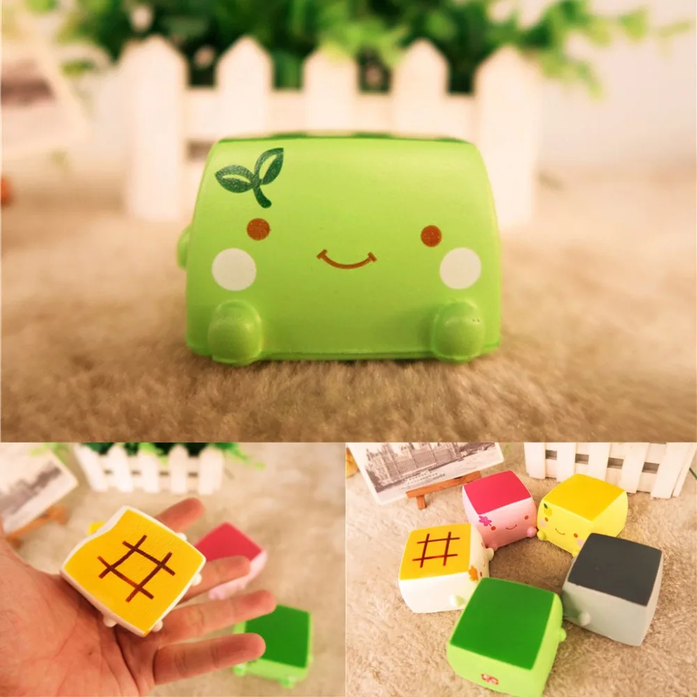 1PC cute soft expression fun toy Japanese tofu hobby anti-stress relief ball autism mood vent compression Z110 | Игрушки и хобби