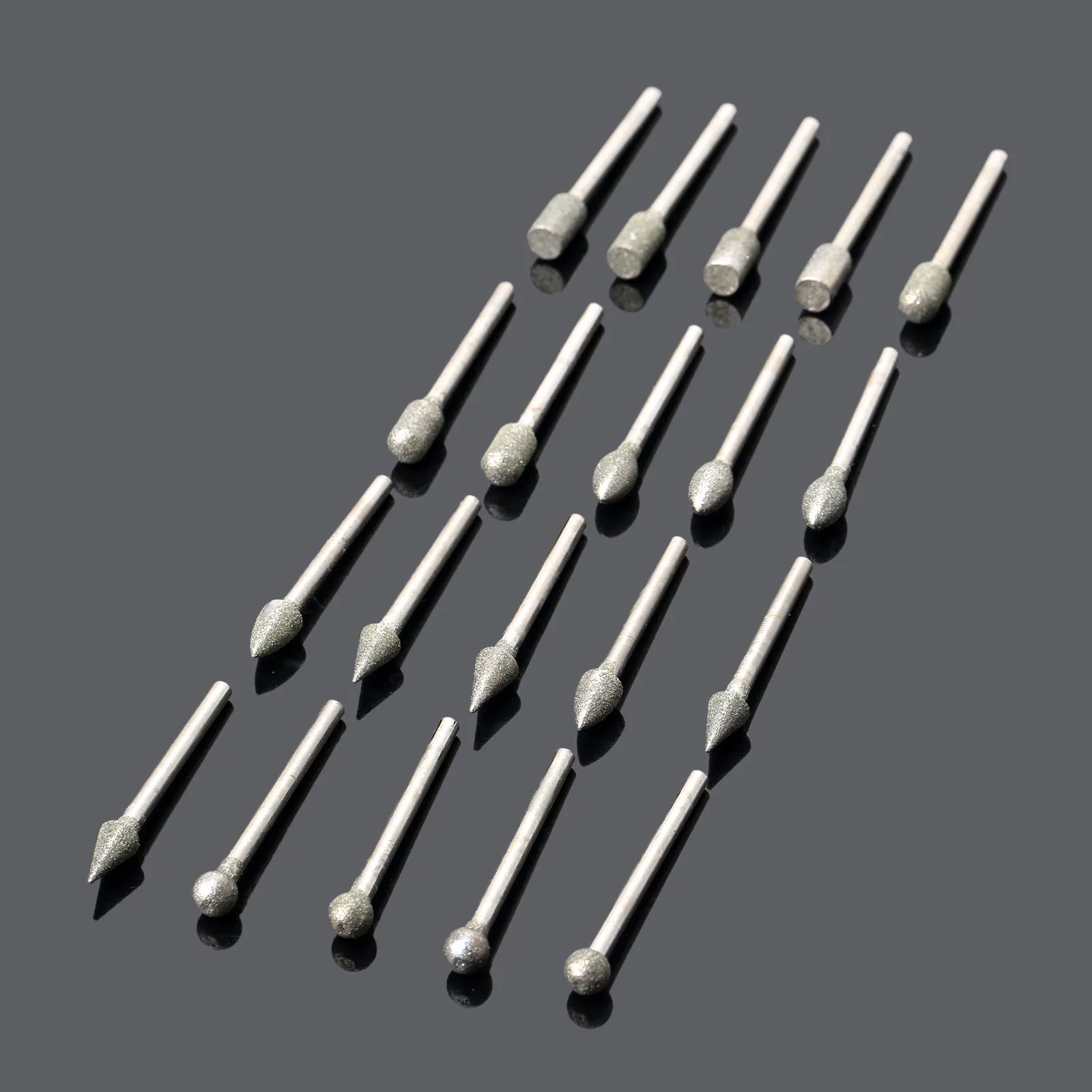 Набор насадок для дрели Dremel комплект из 20 алмазных шлифовальных с хвостовиком 3