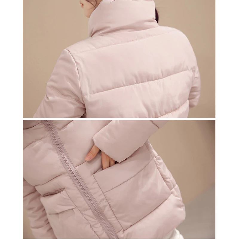 Модные зимние куртки короткая женская пуховая куртка парка пальто новая модель в