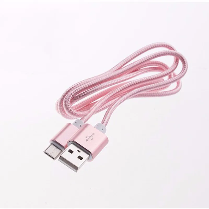 1000pcs 1M Durable Type C Cable Long Cord Fast Charging Fabric Type-c Data Line Wire USB Sync Cables for Samsung S8 Nexus LG | Мобильные