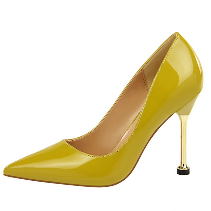 Дорога трек чистый острым туфли лодочки на шпильке Лакированная кожа Для женщин