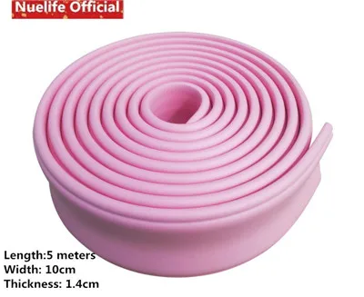 L 5m x W 10cm Nuelife полоски напорная рама поясная линия 3d Анти-столкновения пены стикер стены Плинтус спальня потолок фон стены мягкий мешок - Цвет: L 5m x W 10cm
