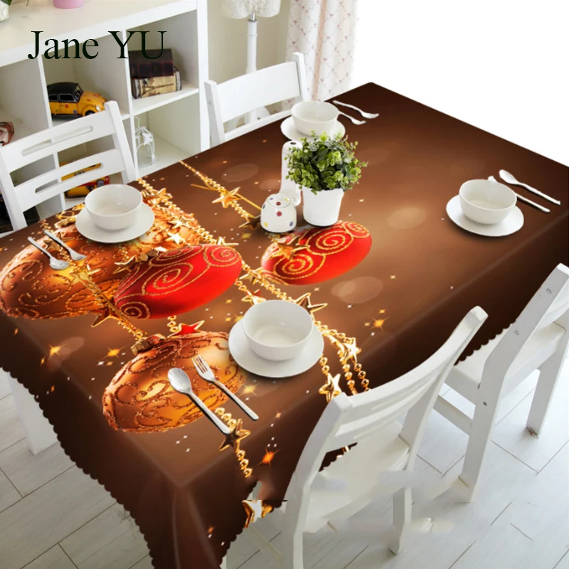 

Janeyuрождественские украшения, Пыленепроницаемая прикроватная скатерть, 3D скатерти, Экологически чистая и безвкусная.