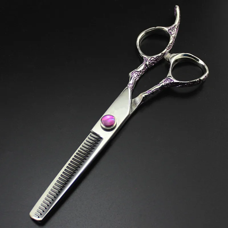 Профессиональные японские ножницы для стрижки волос 440c фиолетовая Слива 6 дюймов