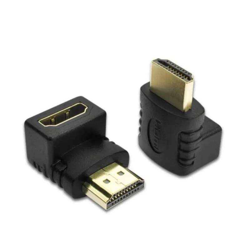 KEITHNICO HDMI соединитель папа к Женский адаптер 4k конвертер удлинитель 90 градусов