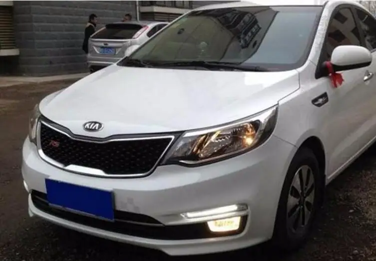 

new arrival top quality led drl daytime running light for Kia K2 rio 2015 guiding light design super bright