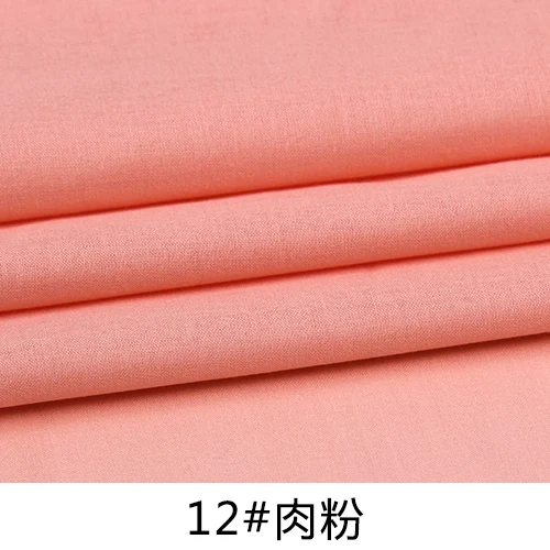 12roufen 50X150 см хлопковая подкладка тонкая расческа хлопок цвет чистый цвет хлопок ткань одежда рубашка ткань постельные принадлежности - Цвет: 12roufen