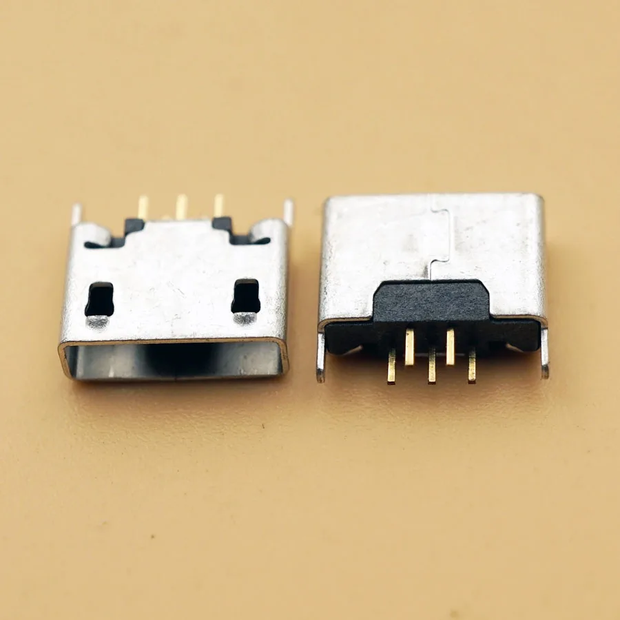 Smonisia 1000 шт. MK5P Micro USB AB Тип гнезда 180 градусов вертикальный тип гнезда|Соединители| |