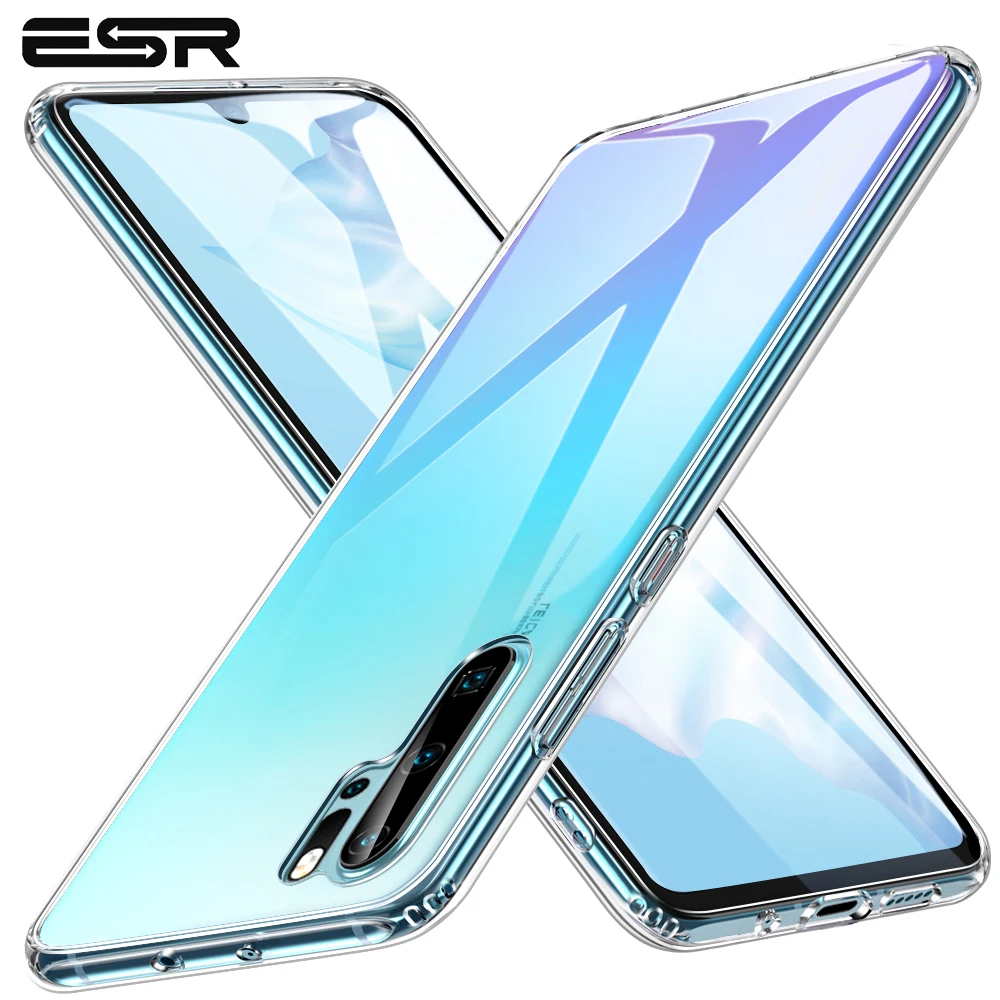 Чехол из закаленного стекла ESR для huawei P30 P30 Pro Полное заднее покрытие Мягкий ТПУ Край силиконовый стеклянный чехол s для huawei P30 P30 Pro