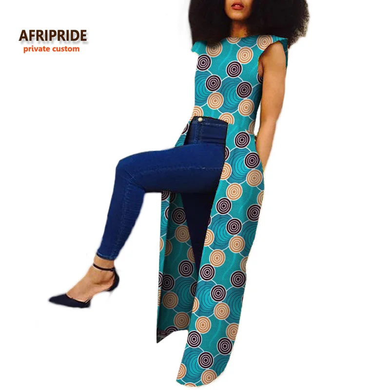 Модная одежда для женщин AFRIPRIDE индивидуальное длинное пальто без рукавов длиной