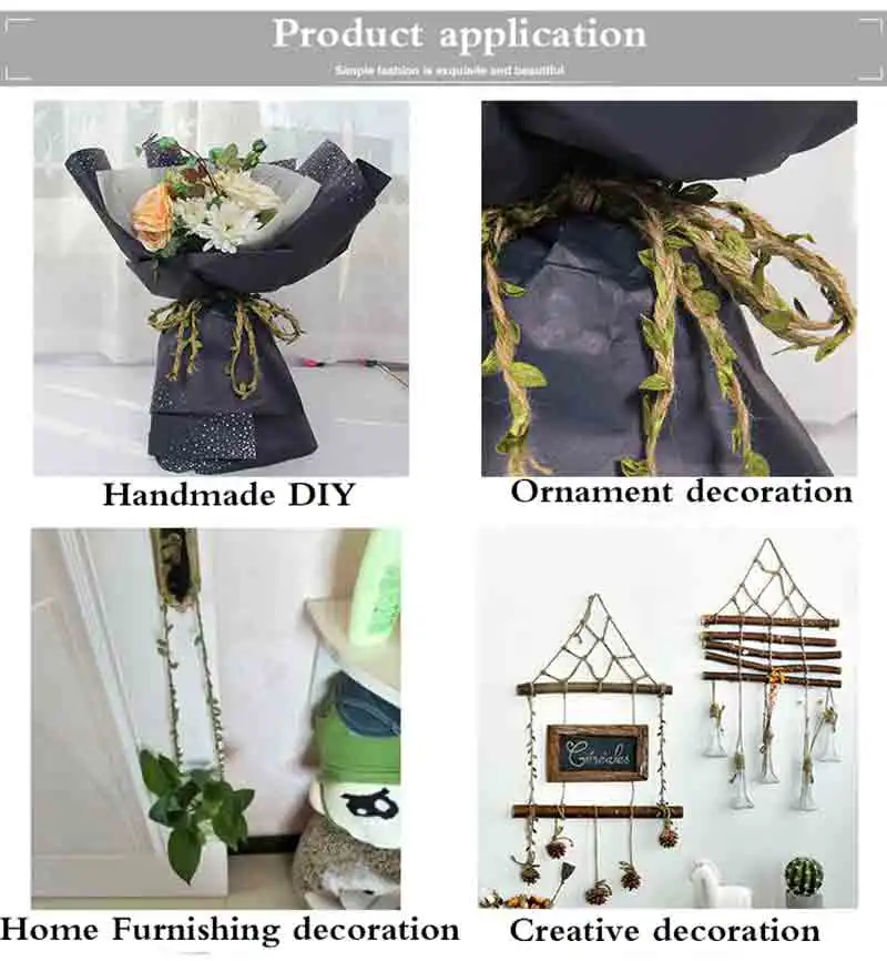 Новинка 5 м DIY прибытие лист веревочные натуральный Hessian джутовый шпагат веревка Мешковина ленты DIY ремесло Винтаж для дома Свадебная вечеринка Декор