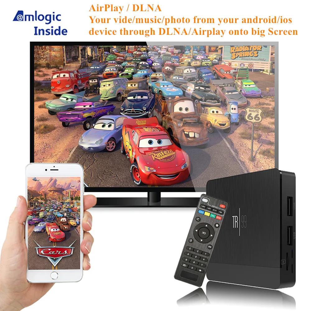 Смарт ТВ приставка TR99 X2 Android 8 1 Amlogic S905X2 LPDDR4 4 Гб 64 2 4G и 5 ГГц 802.11AC Wifi BT 4K