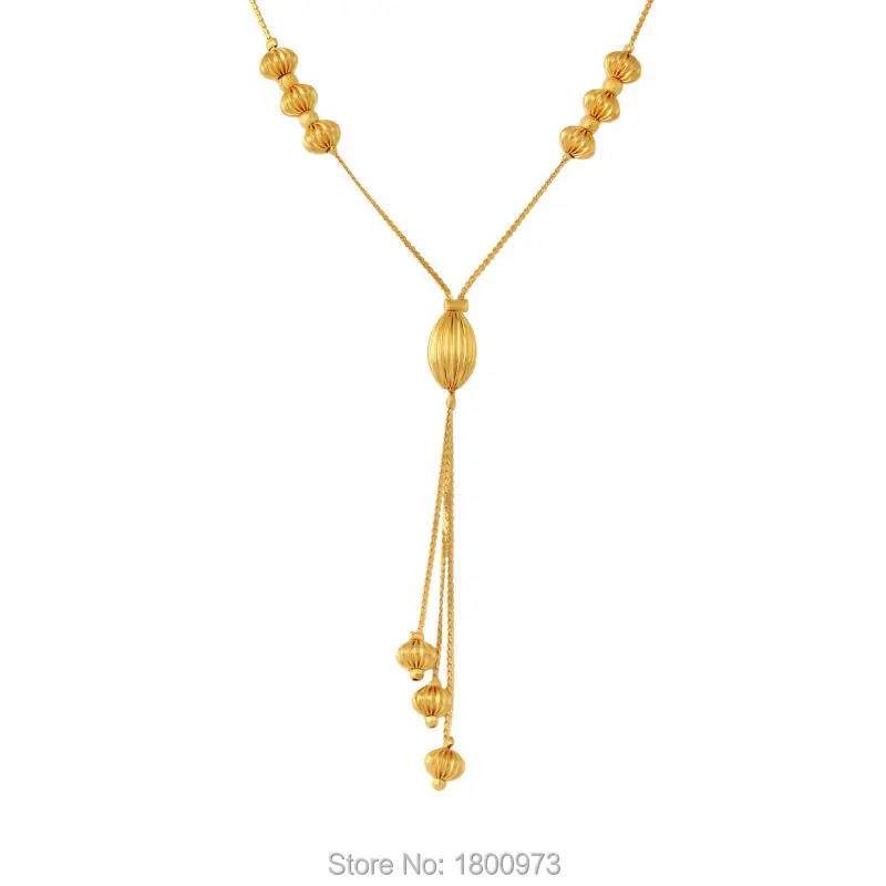 Ожерелье с золотым кулоном уникальный дизайн 18 К золотой цвет модные украшения