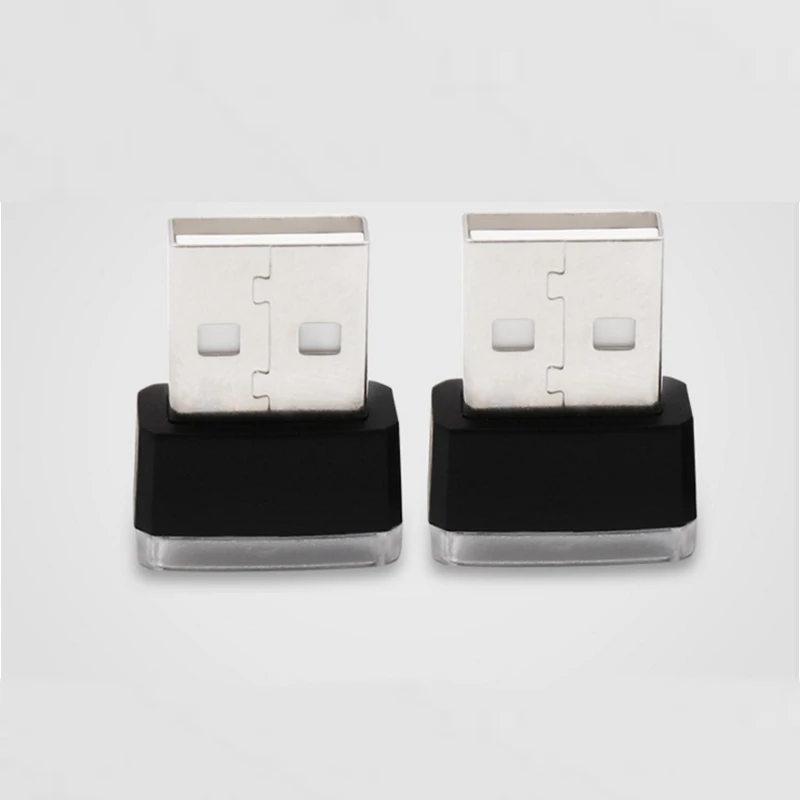 1 шт. автомобильные USB светодиодные атмосферные огни декоративная лампа