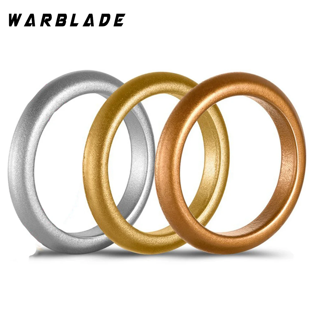 

3 мм Размер 4-8 гипоаллергенные гибкие силиконовые кольца для кроссфита в стиле рок-панк, золотистого/серебристого цвета, силиконовые кольца ...