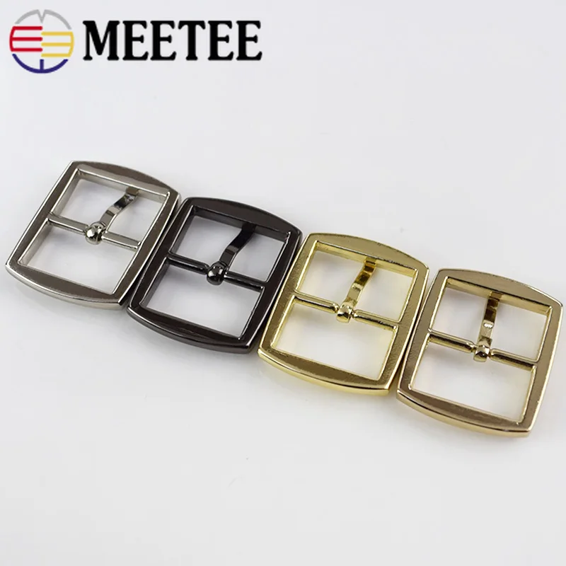 Meetee 5 шт. 20 мм металлическая пряжка DIY плечевой ремень Регулировка три скользящая