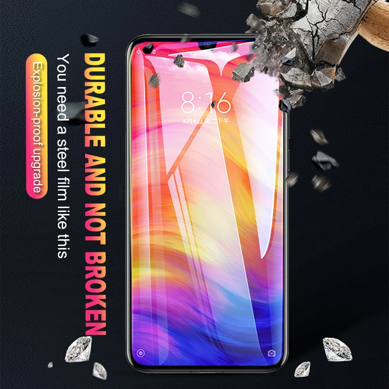 150D Полное покрытие экрана Защитное стекло для Xiaomi Redmi Note 7 5 6 Pro 4X 6A стекло|Защитные