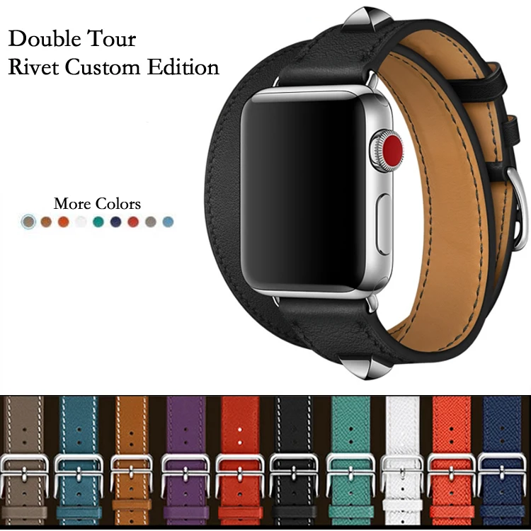 Ремешок из натуральной кожи для Apple Watch 4 Series 1 2 3 iWatch Herme 38 44 мм|strap for apple watch|watch band