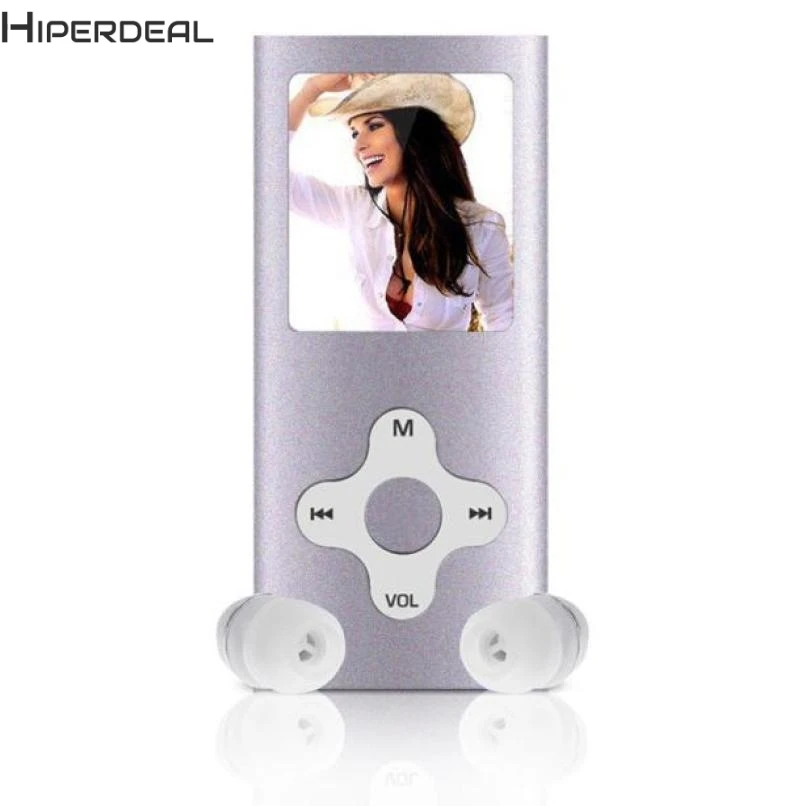 Тонкий цифровой mp3 плеер Hiperdeal 8 ГБ ЖК экран 1 дюйма FM радио|MP3-плееры| |