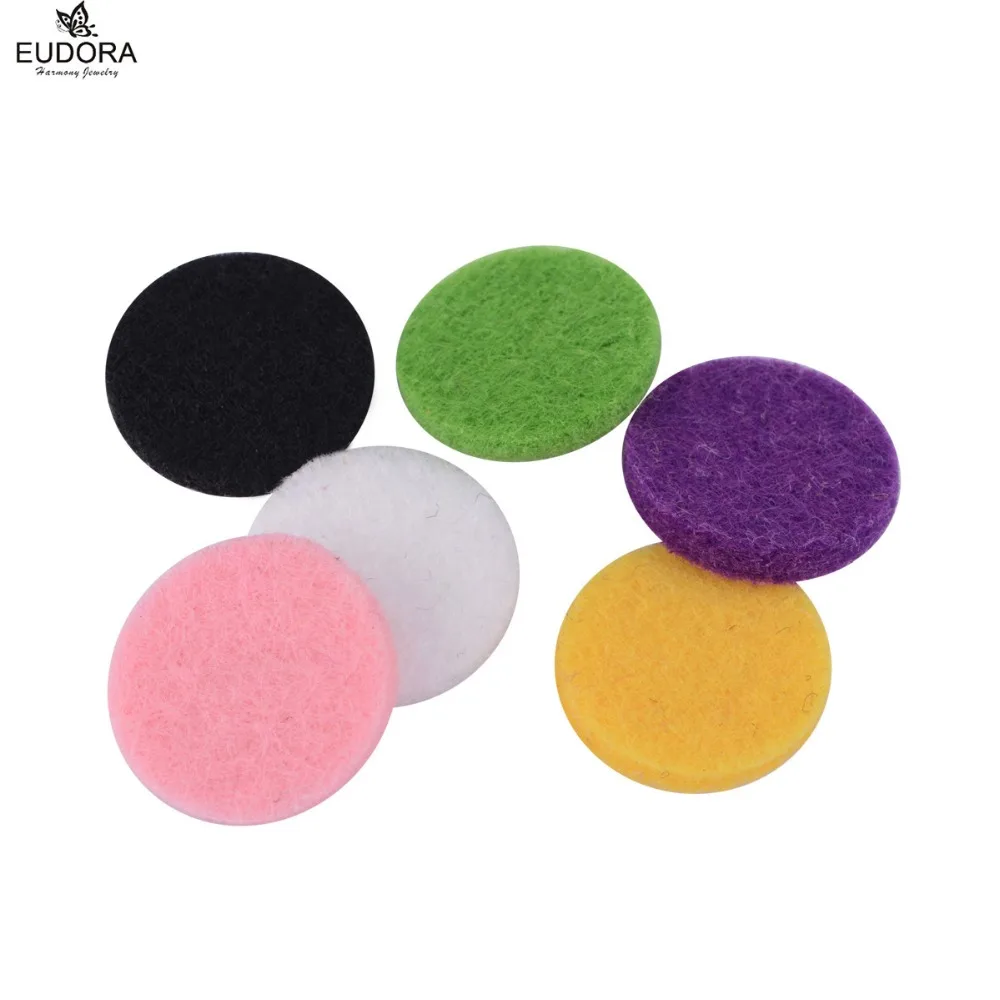 6 шт. разноцветные ароматерапевтические Войлочные подкладки 15 мм для рассеивания