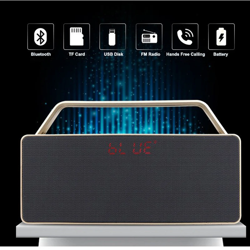 Samtronic JC186 Портативный беспроводной Bluetooth динамик с ручкой тяжелыми басами Бумбокс