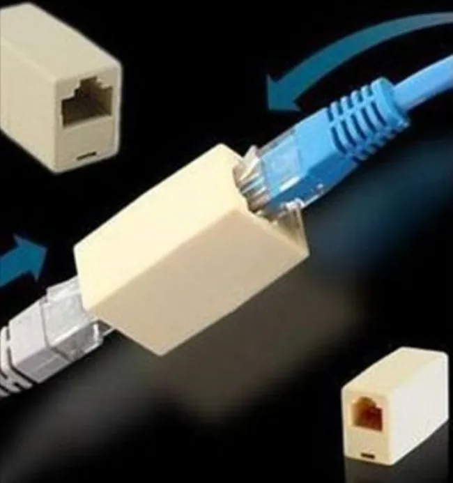 Newtwork локальная сеть Lan кабель столяр муфта коннектор RJ45 категория 5 5E расширитель