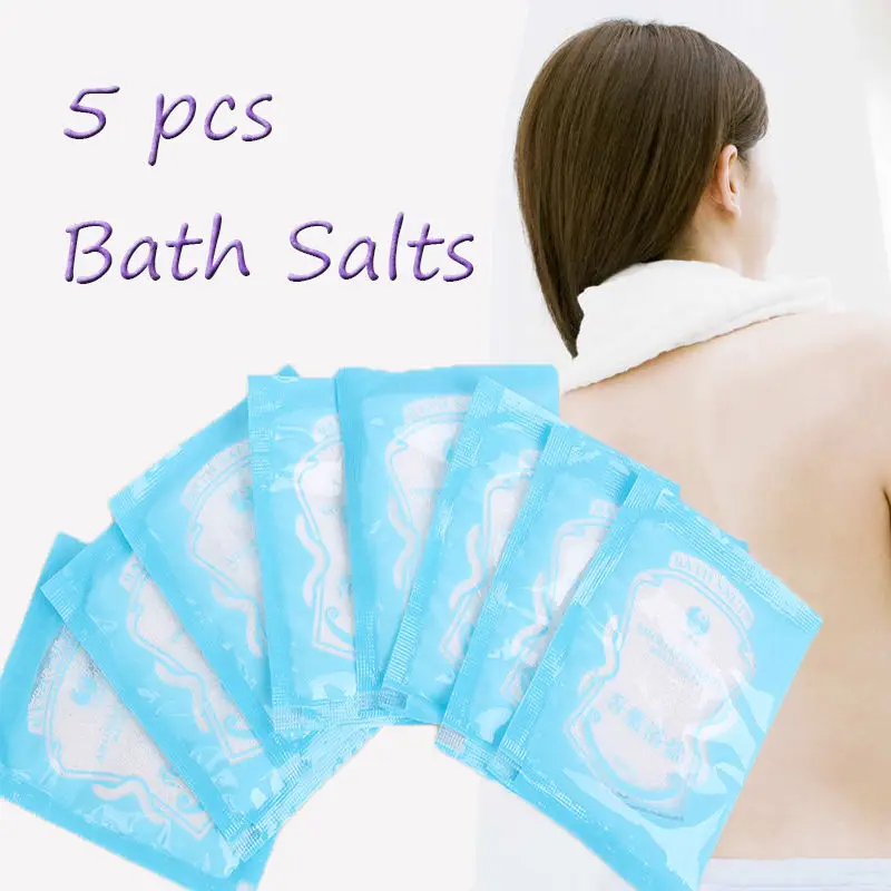 8g 5Pack Rose/Milk Essential Bath Salts Skin Whitening Exfoliator Acne Care |