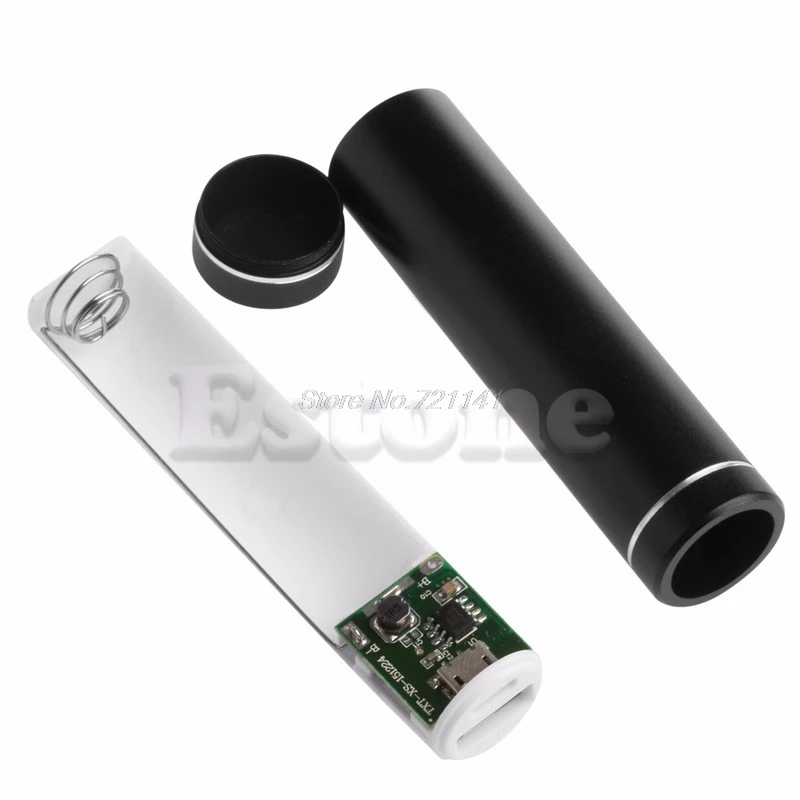 1 шт. металлический 5 в USB внешний аккумулятор чехол Комплект 1X18650 зарядное устройство коробка DIY для сотового телефона электронные запасы