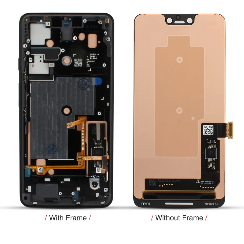 Оригинальный ЖК дисплей с рамкой для Google Pixel 3 XL зеркальный экран XL3 дигитайзер