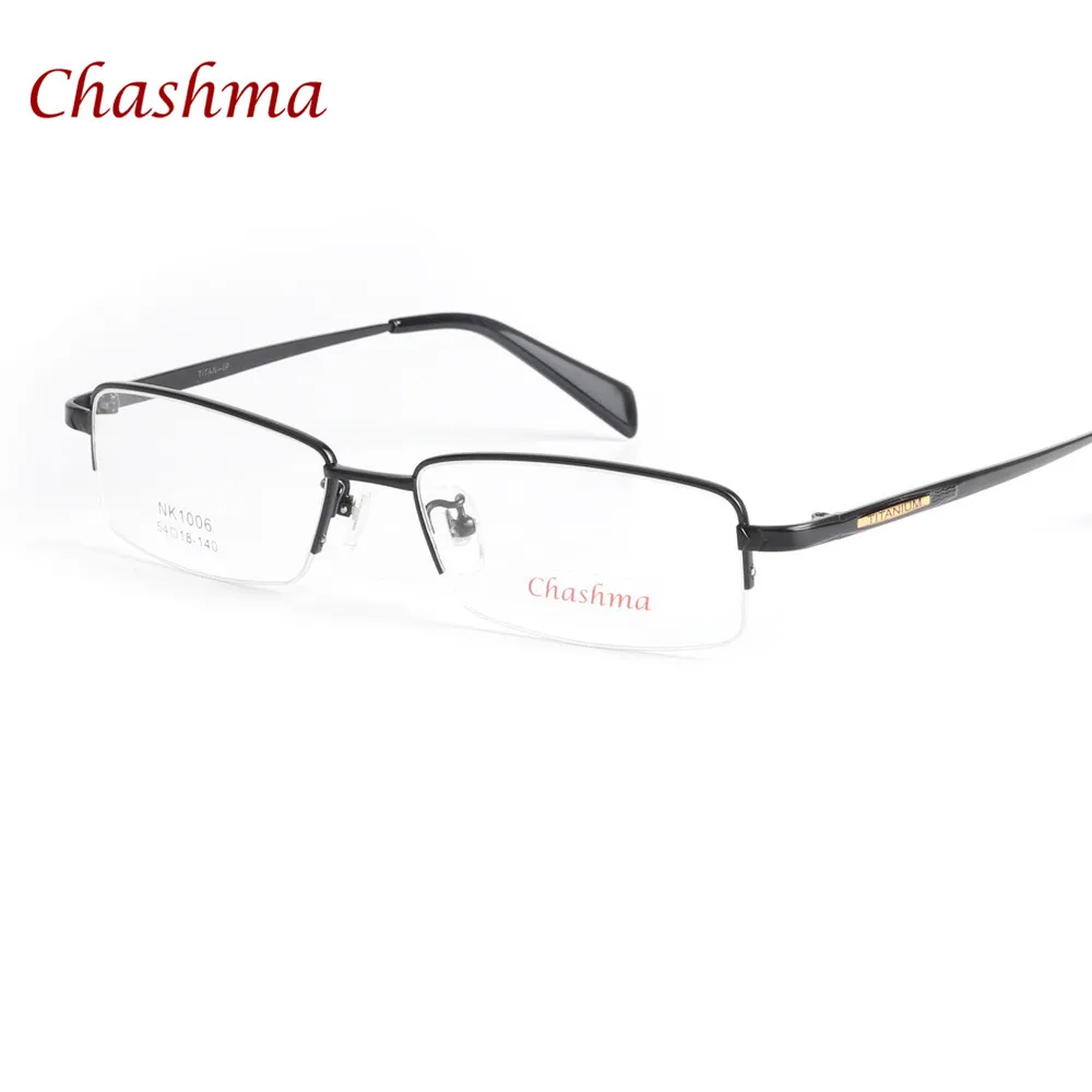 Бренд Chashma, высокое качество, титановые очки, ультра светильник, очки для мужчин, чистый титан, оптическая оправа для очков
