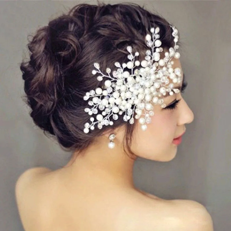 

Women Head Combs Pearl Jewelry Bridal Hair Accessories Wedding Decoration for Accesorios Mujer Hojas Oferta Girls Gifts
