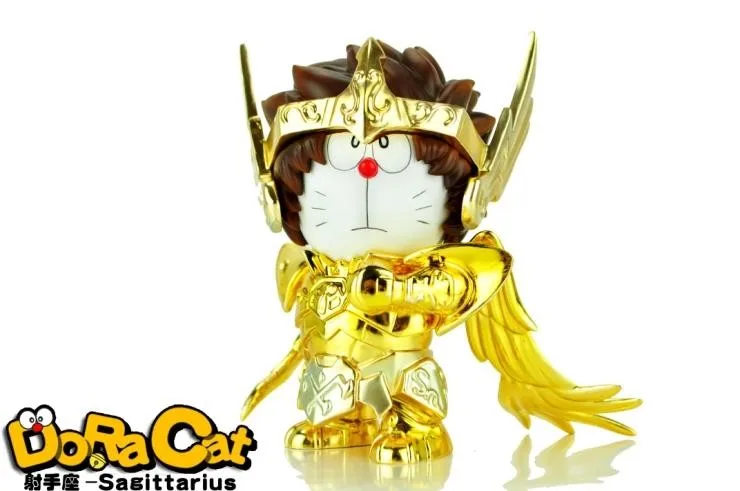 Модели фанатов Jacksdo-ST seiya cloth myth 12 gold ST Doraemon DoraCat