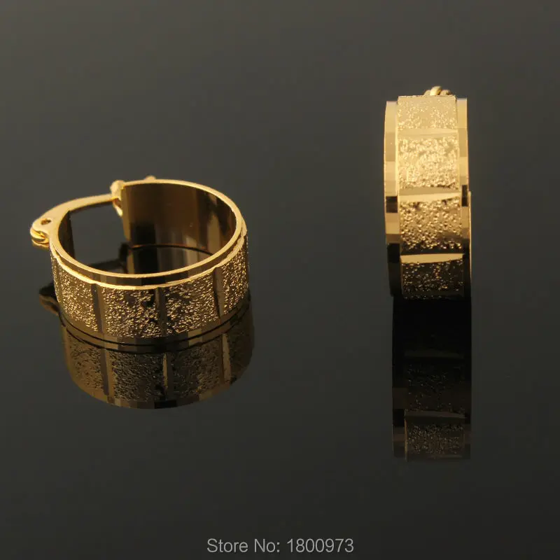 Новое поступление золотые серьги-кольца для женщин золотой цвет вечеринки
