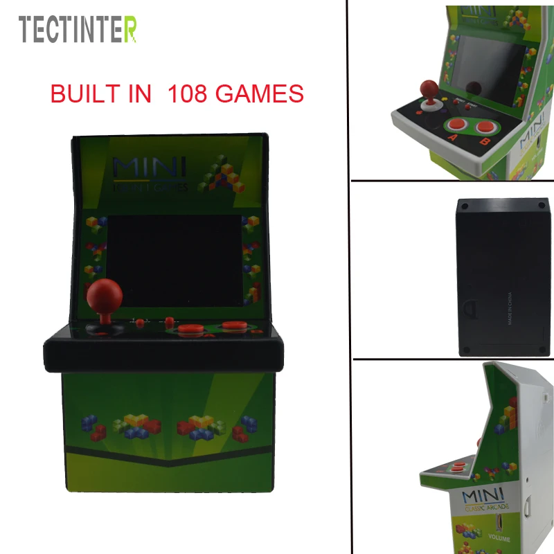 Портативная игровая консоль с 108 встроенными играми аркадная мини Видеоигра для