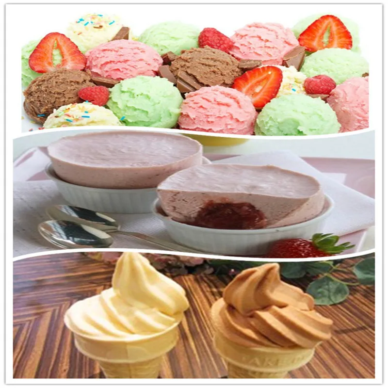 Коммерческая машина для производства мягкого мороженого с тремя вкусами |
