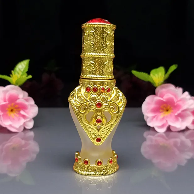 1 шт. металлическая стеклянная бутылка 8 мл в арабском стиле|oil container|glass bottle perfumebottle