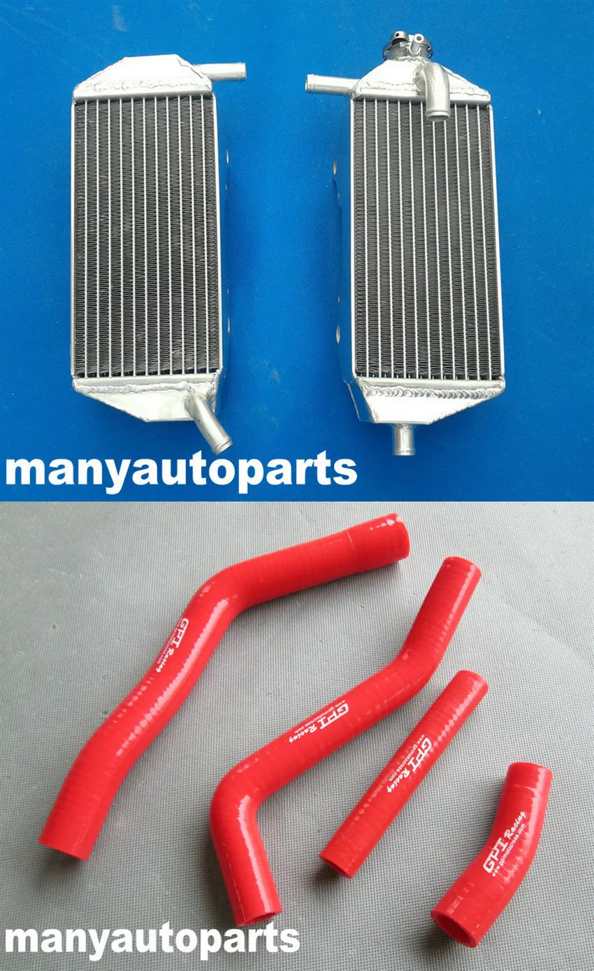 Для YAMAHA YZF450 YZ450F YZ 450 F 2010 2011 2012 2013 алюминиевый радиатор с синим шлангом | Автомобили