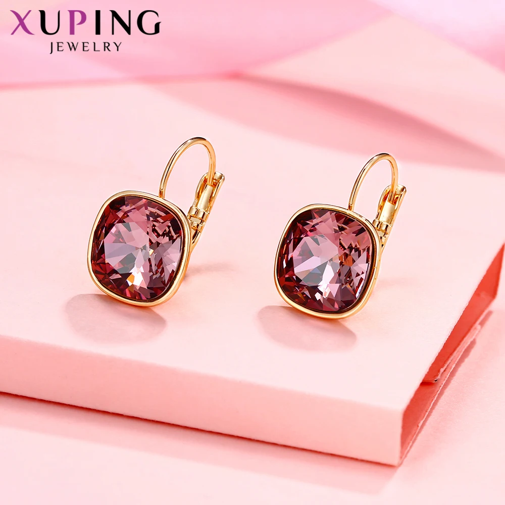 Xuping Роскошные серьги подарки на день Святого Валентина кристаллы от Swarovski Красочные очаровательные Висячие серьги для женщин Подарки M42-200