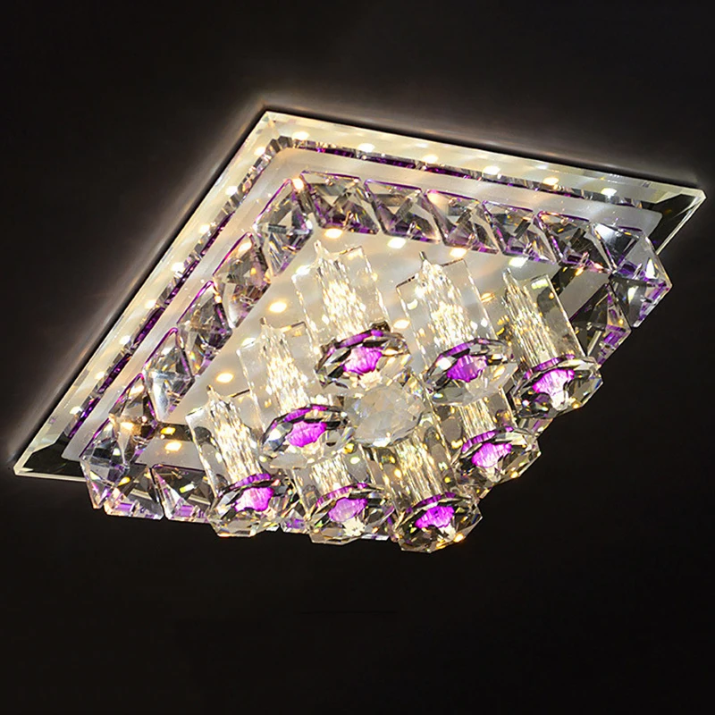 Современные светодиодные Хрустальные потолочные светильники 12 Вт освещение для