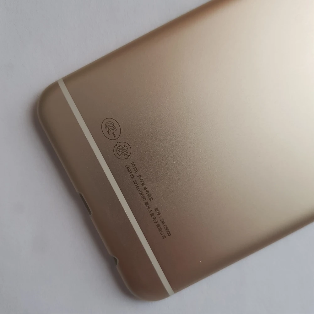 Задняя крышка батарейного отсека задний корпус для Samsung Galaxy C5 C5000 замена золотого
