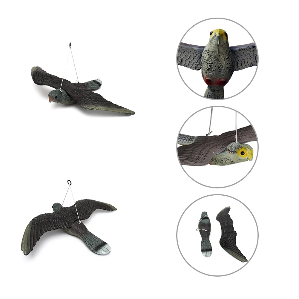 1 шт. похожая на настоящую летящей птицы ястреб приманка в виде голубя вредителей