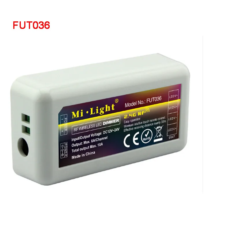 FUT036 Miboxer Одноцветный пульт дистанционного управления 4 зоны яркости смарт-панель WiFi iBox смарт-контроллер для светодиодной ленты FUT036/iBox1/iBox2/B1/T1 - Цвет: FUT036