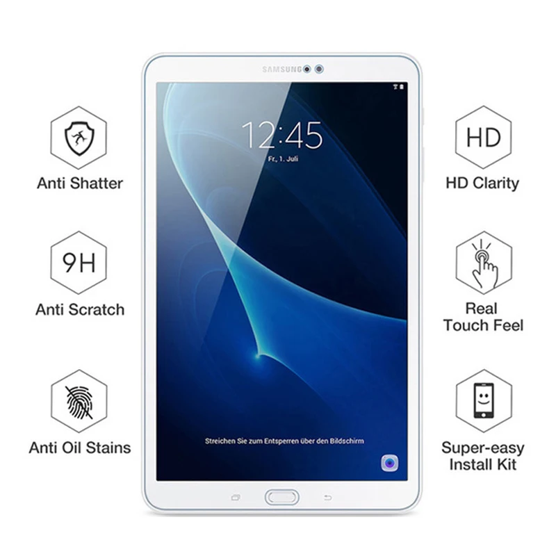 Защитное стекло для samsung Galaxy Tab a 10,1, 4 A 7 8 9,7, 10 дюймов, Защитная пленка для экрана на A6 T550, 10,1 дюймов, закаленное стекло