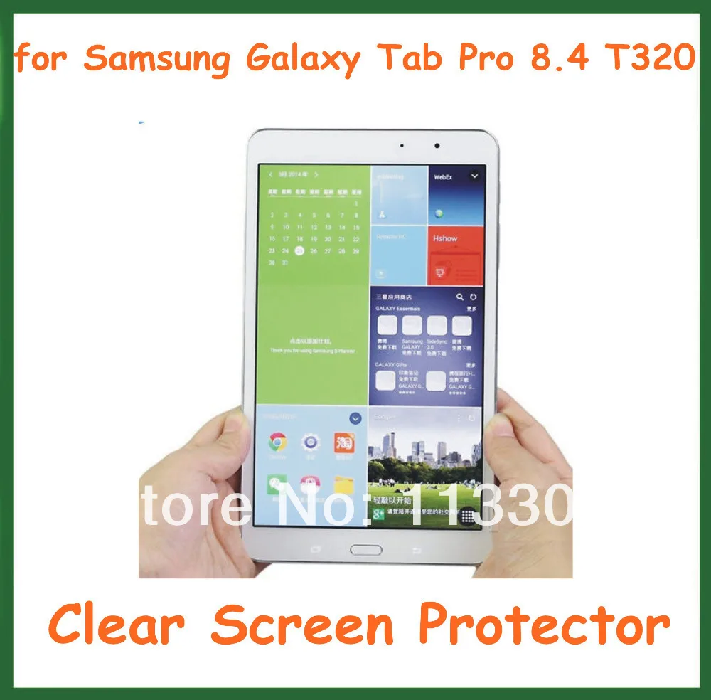 

5pcs Clear Screen Protector Protective Film for Samsung Galaxy Tab Pro 8.4 T320 T321 T325 No Retail Package Size 215.5*125mm